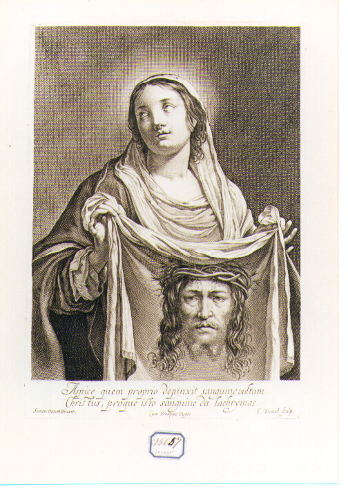 Santa Veronica (stampa) di David Charles, Vouet Simon (sec. XVII)