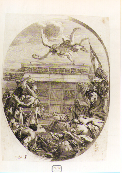 trionfo della giustizia (stampa) di Dorigny Michel, Vouet Simon (sec. XVII)