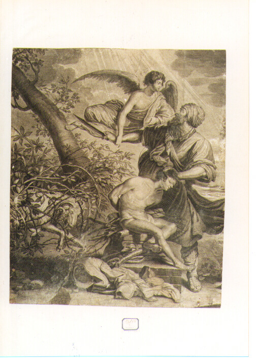 sacrificio di Isacco (stampa) - ambito fiammingo (prima metà sec. XVII)