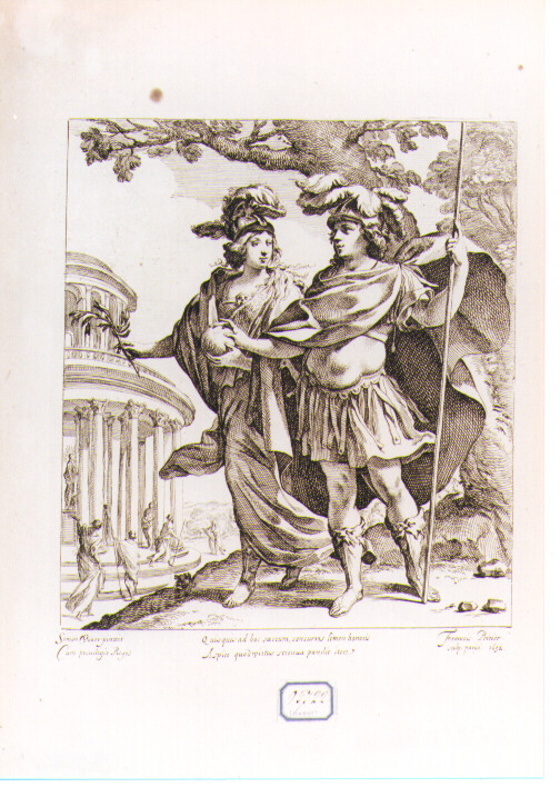 Marte e Minerva (stampa) di Perrier François, Vouet Simon (sec. XVII)