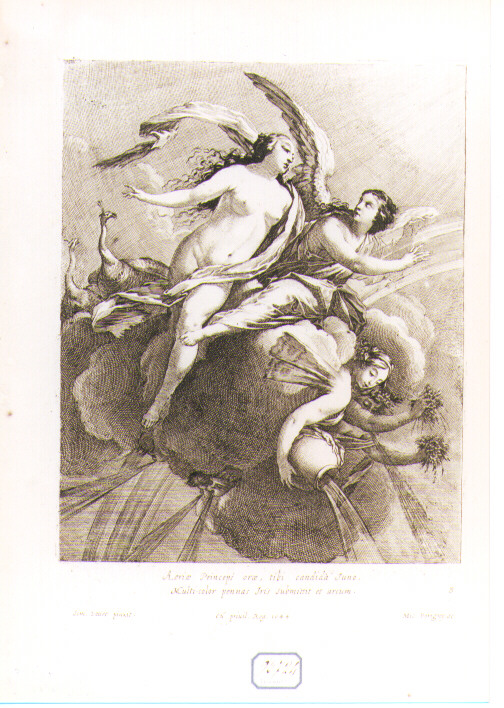 Giunone e Iride (stampa) di Dorigny Michel, Vouet Simon (sec. XVII)