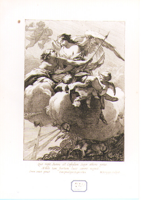 Aurora e Cefalo (stampa) di Dorigny Michel, Vouet Simon (sec. XVII)