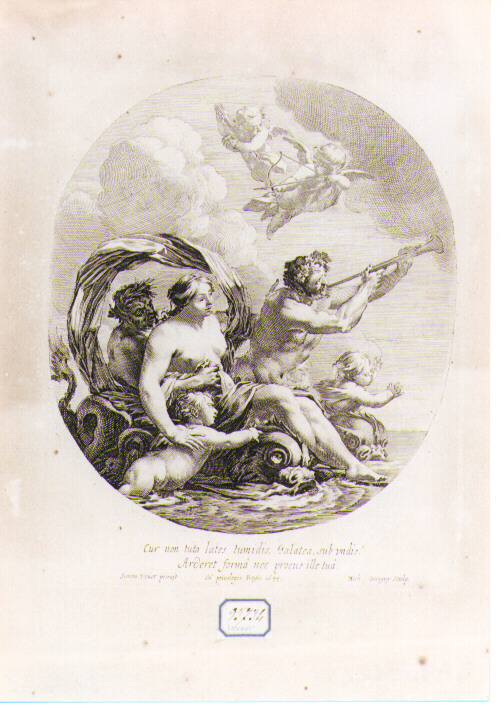 Galatea (stampa) di Vouet Simon, Dorigny Michel (sec. XVII)