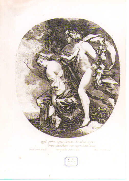 Bacco e Arianna (stampa) di Dorigny Michel, Vouet Simon (sec. XVII)