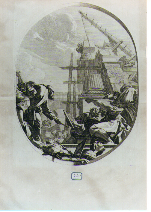 allegoria delle arti (stampa) di Vouet Simon, Dorigny Michel (sec. XVII)