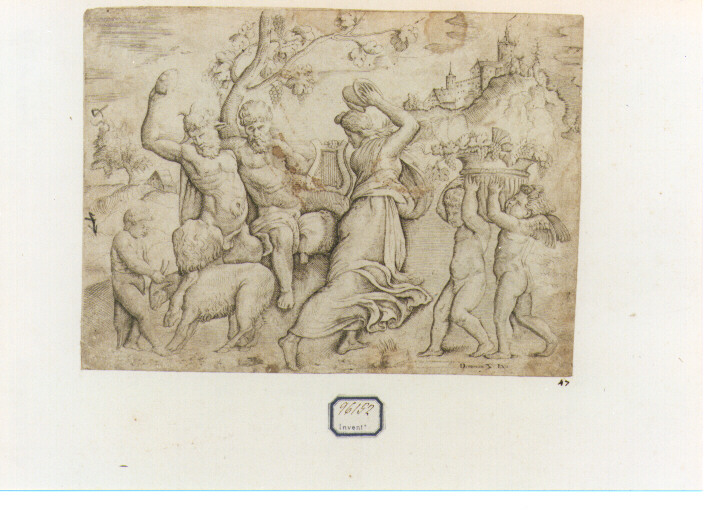 baccanale (stampa) di Pippi Giulio detto Giulio Romano, Zenoi Domenico (sec. XVI)