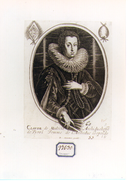 ritratto di donna (stampa) di Moncornet Balthasar (CERCHIA) (sec. XVII)