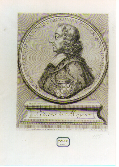 ritratto d'uomo (stampa) di Thomassin Simon (sec. XVII)