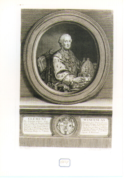 ritratto d'uomo (stampa) di Verelst Egid II, Brand Johann Christian (secc. XVIII/ XIX)