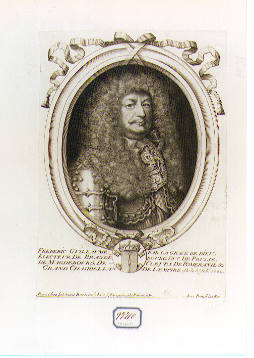 ritratto d'uomo (stampa) di De Larmessin Nicolas il Vecchio (sec. XVII)