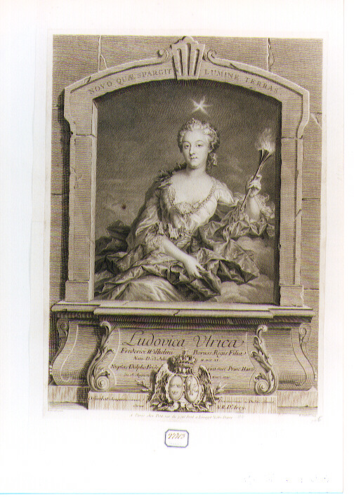 ritratto di donna (stampa) di Gaillard René, De Latinville François Adrien Grasognon (secc. XVII/ XVIII)