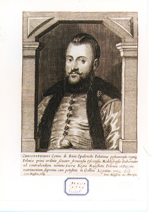 ritratto d'uomo (stampa) di Meyssens Cornelis (sec. XVII)