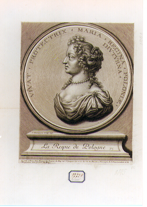 ritratto di donna (stampa) di Thomassin Simon (sec. XVII)