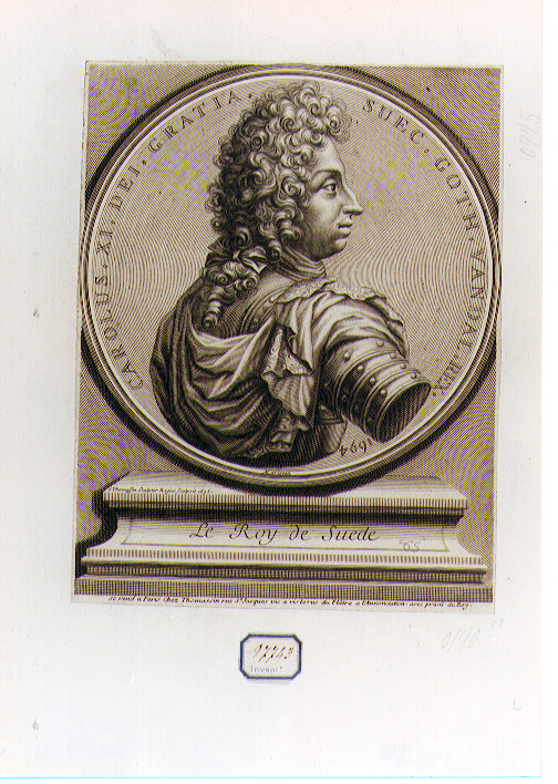 ritratto d'uomo (stampa) di Thomassin Simon (sec. XVII)