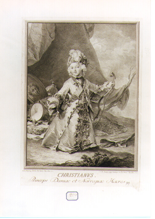 ritratto d'uomo (stampa) di Preissler Johann Martin, Pilo Carl Gustaf (sec. XVIII)