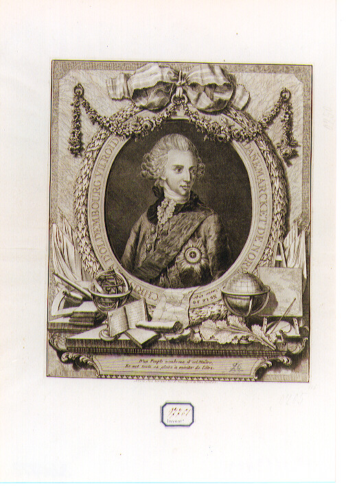 ritratto d'uomo (stampa) di Martinet François Nicolas (CERCHIA) (sec. XVIII)