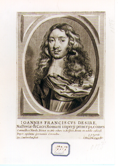 ritratto d'uomo (stampa) di Van Caukercken Cornelis (sec. XVII)