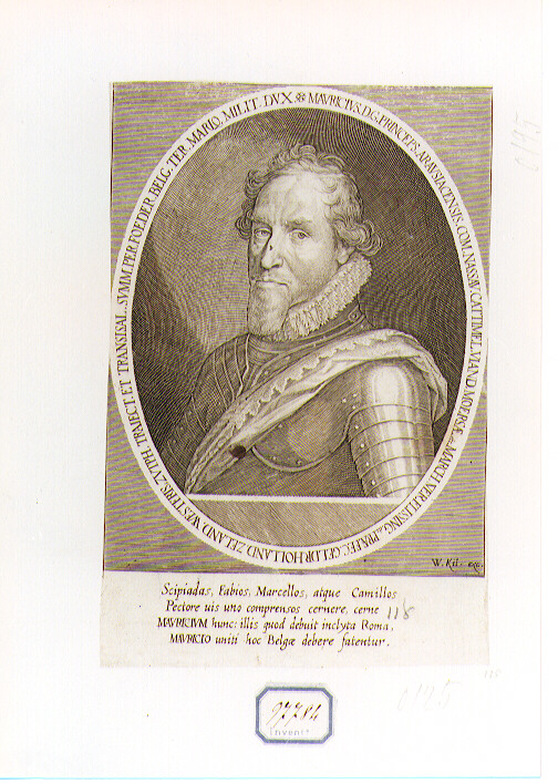 ritratto d'uomo (stampa) di Kilian Wolfgang (CERCHIA) (sec. XVII)