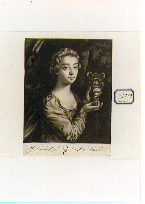 ritratto di donna (stampa) di Reynolds Joshua (secc. XVIII/ XIX)