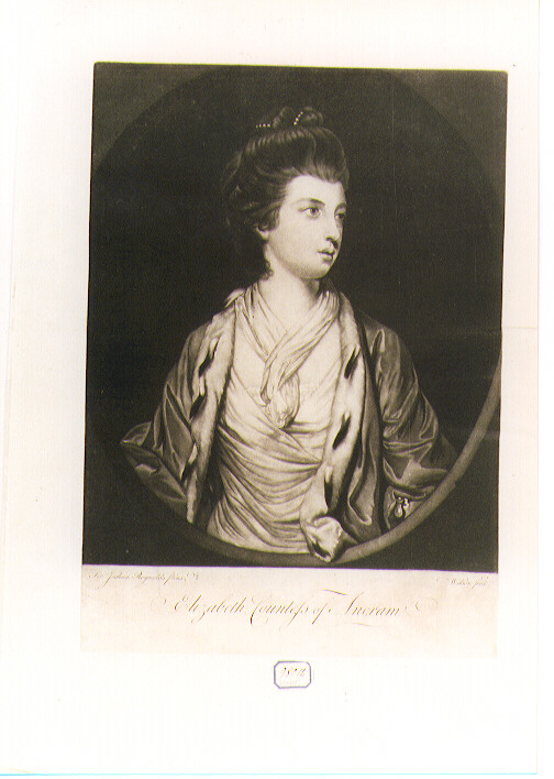 ritratto di donna (stampa) di Reynolds Joshua (seconda metà sec. XVIII)