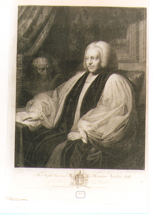 ritratto d'uomo (stampa) di Earlom Richard (sec. XVIII)