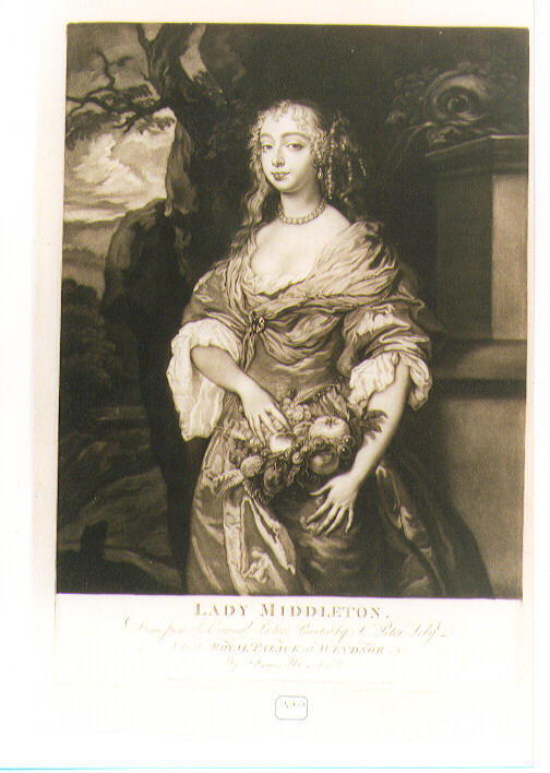 ritratto di donna (stampa) di Lely Peter, Mcardell James (sec. XVIII)