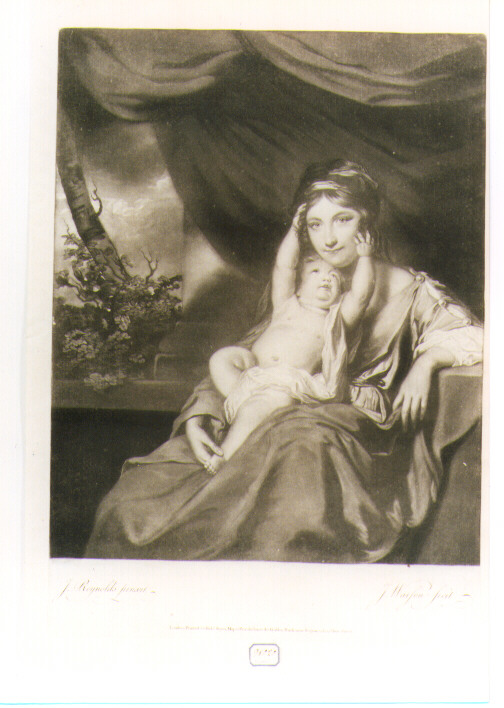 ritratto di donna (stampa) di Reynolds Joshua, Watson Thomas (sec. XVIII)