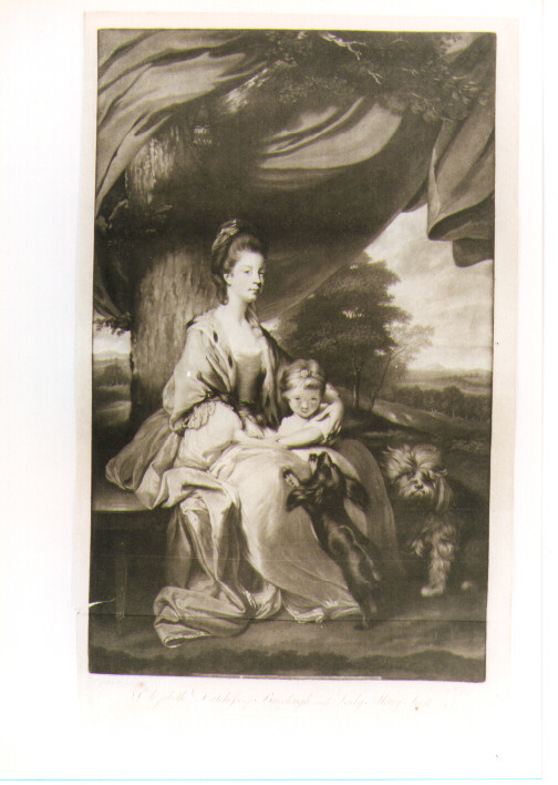 Ritratto di Elisabeth Duchessa di Buccleugh e Lady Marie Scott (stampa) di Reynolds Joshua, Watson James (sec. XVIII)