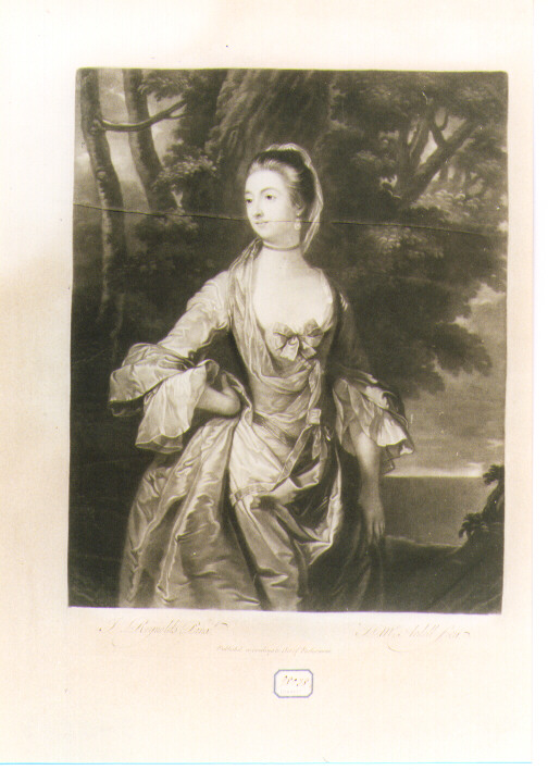 ritratto di donna (stampa) di Mcardell James, Reynolds Joshua (sec. XVIII)