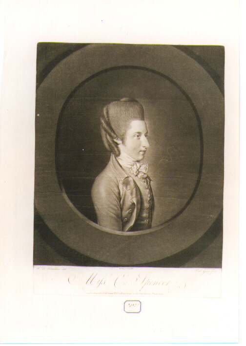 ritratto di donna (stampa) di Green Valentine, Hamilton Hugh Douglas (sec. XVIII)