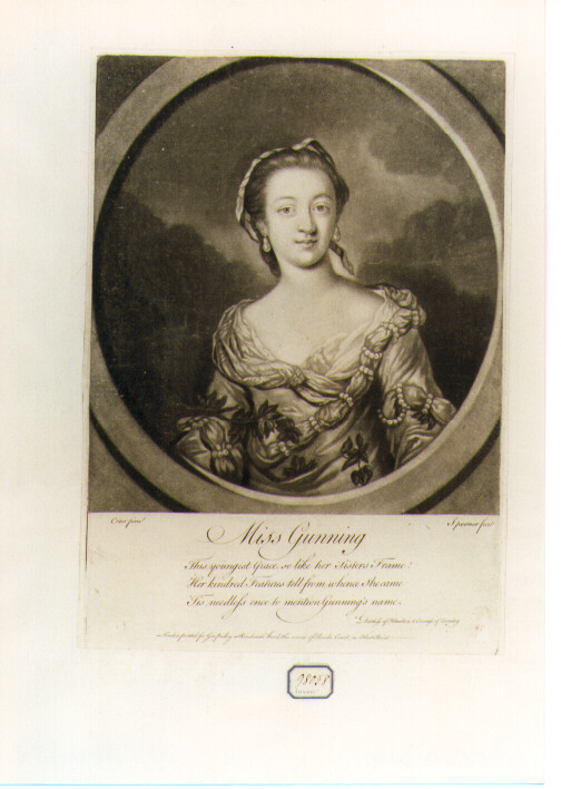 ritratto di donna (stampa) di Cotes Francis, Spooner Charles (sec. XVIII)