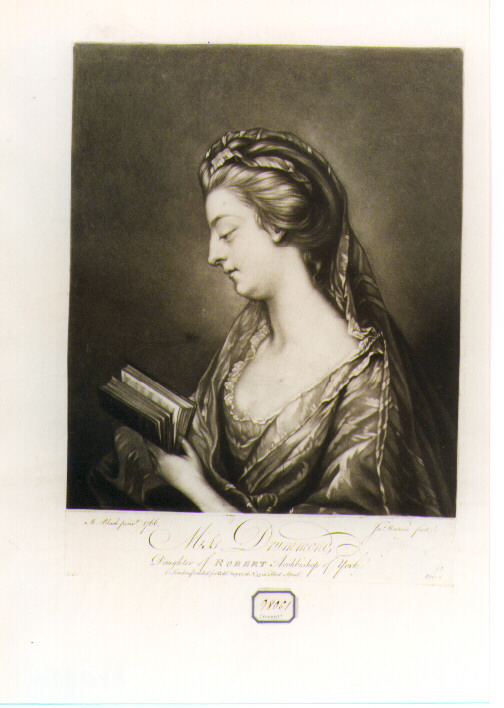 ritratto di donna (stampa) di Blackmore Thomas, Watson James (sec. XVIII)