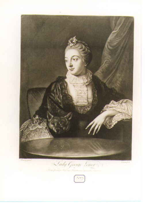 ritratto di donna (stampa) di Ramsay Allan (sec. XVIII)