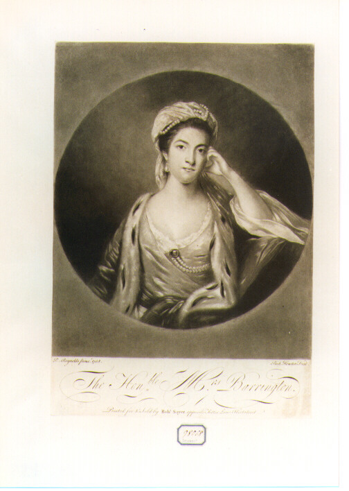ritratto di donna (stampa) di Reynolds Joshua, Houston Richard (sec. XVIII)