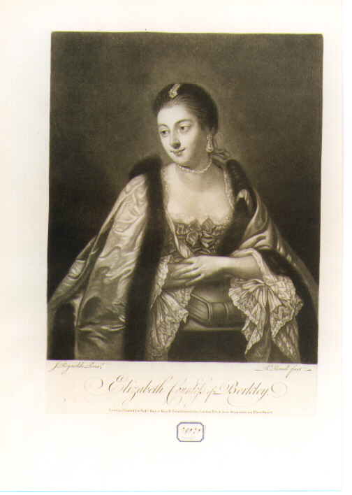 ritratto di donna (stampa) di Reynolds Joshua, Purcell Richard detto Corbutt Charles (sec. XVIII)