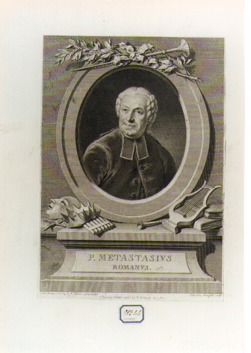 ritratto d'uomo (stampa) di Steiner Johann Conrad, Mansfeld Johann Ernst (sec. XVIII)