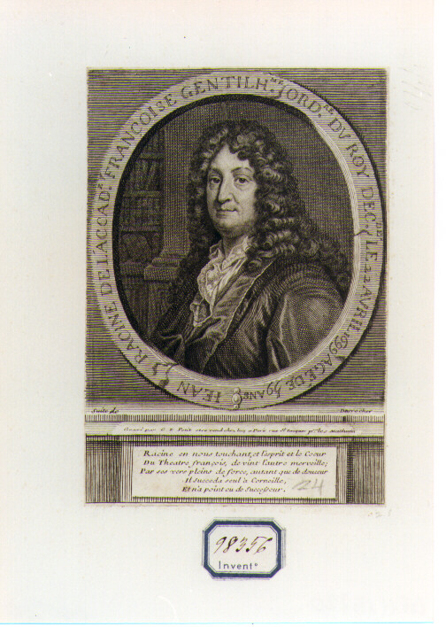 ritratto d'uomo (stampa) di Desrochers Etienne Jehandier, Petit Gilles Edme (sec. XVIII)