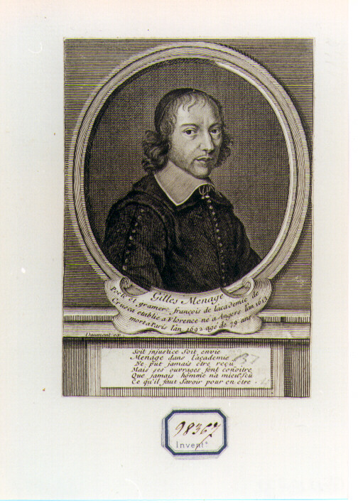 ritratto d'uomo (stampa) - ambito francese (prima metà sec. XVIII)