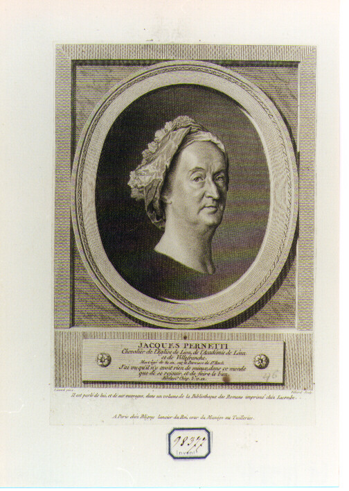 ritratto d'uomo (stampa) di Tilliard Jean Baptiste, Liotard Jean-Etienne (seconda metà sec. XVIII)