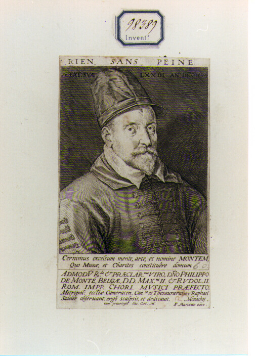 ritratto d'uomo (stampa) di Sadeler Raphael I (sec. XVIII)