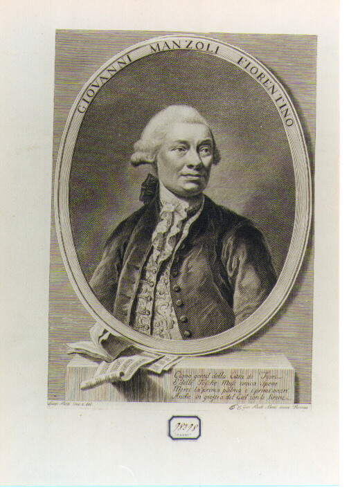 ritratto d'uomo (stampa) di Betti Luigi, Betti Giovanni Battista (sec. XVIII)