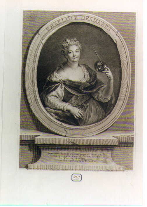 ritratto di donna (stampa) di Lépicié Bernard, Coypel Charles (sec. XVIII)