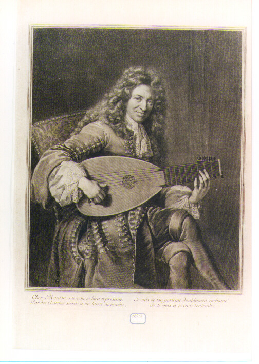 ritratto d'uomo (stampa) di Edelink Gerard, De Troy Jean François (secc. XVII/ XVIII)