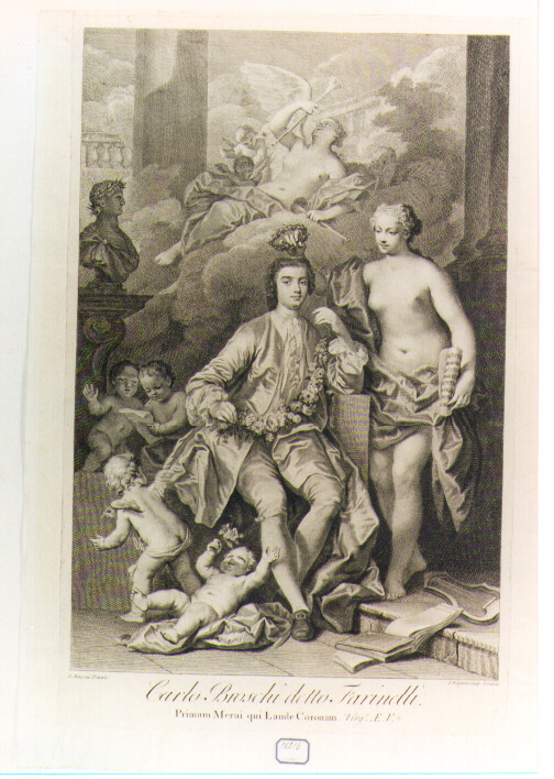 ritratto d'uomo (stampa) di Amigoni Jacopo, Wagner Joseph (sec. XVIII)