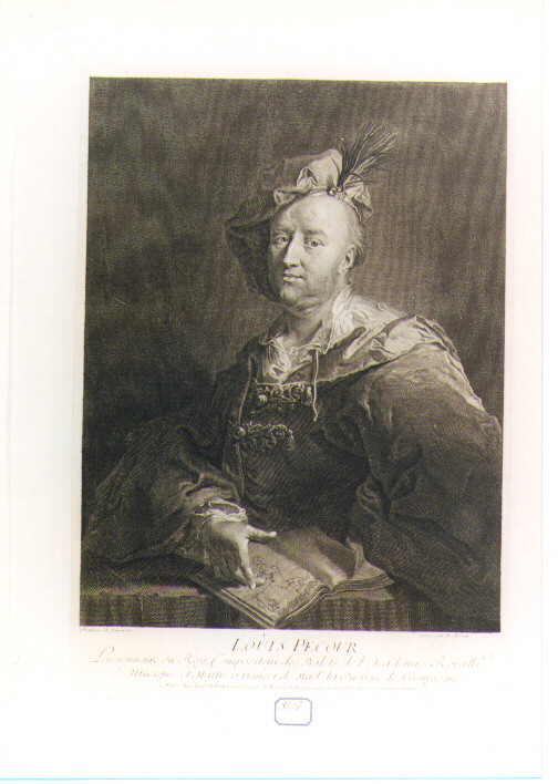 ritratto d'uomo (stampa) di Chereau Francois I, Tournieres Robert (sec. XVIII)