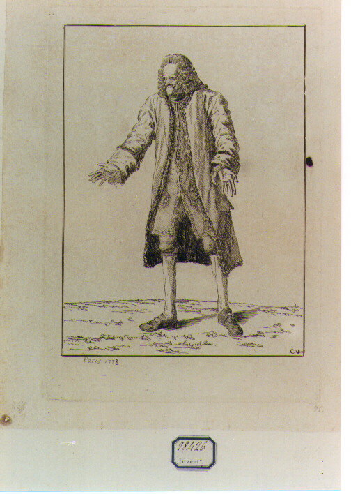 ritratto d'uomo (stampa) di De Caylus Anne Claude Philippe (sec. XVIII)