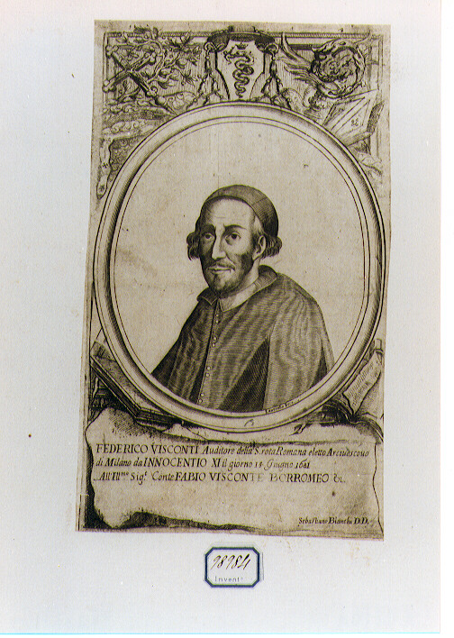 ritratto d'uomo (stampa) di Laurentio Cesare (sec. XVII)