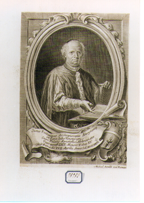 ritratto d'uomo (stampa) di De Sorellò Miguel (sec. XVIII)