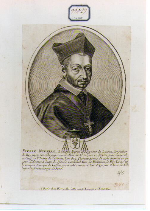 ritratto d'uomo (stampa) di Mariette Pierre-Jean (sec. XVIII)