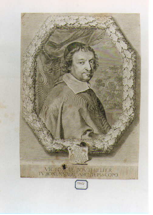 ritratto d'uomo (stampa) di Mellan Claude (sec. XVII)